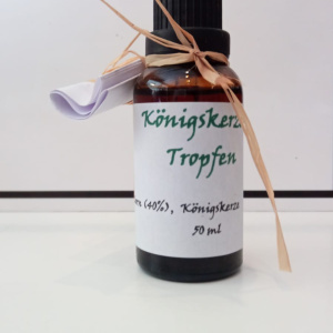 Braunglasflasche Königskerze Tropfen mit Pipette